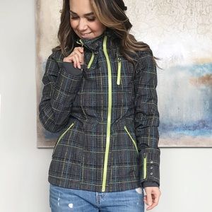 Athleta lightweight winter houndstooth jacket